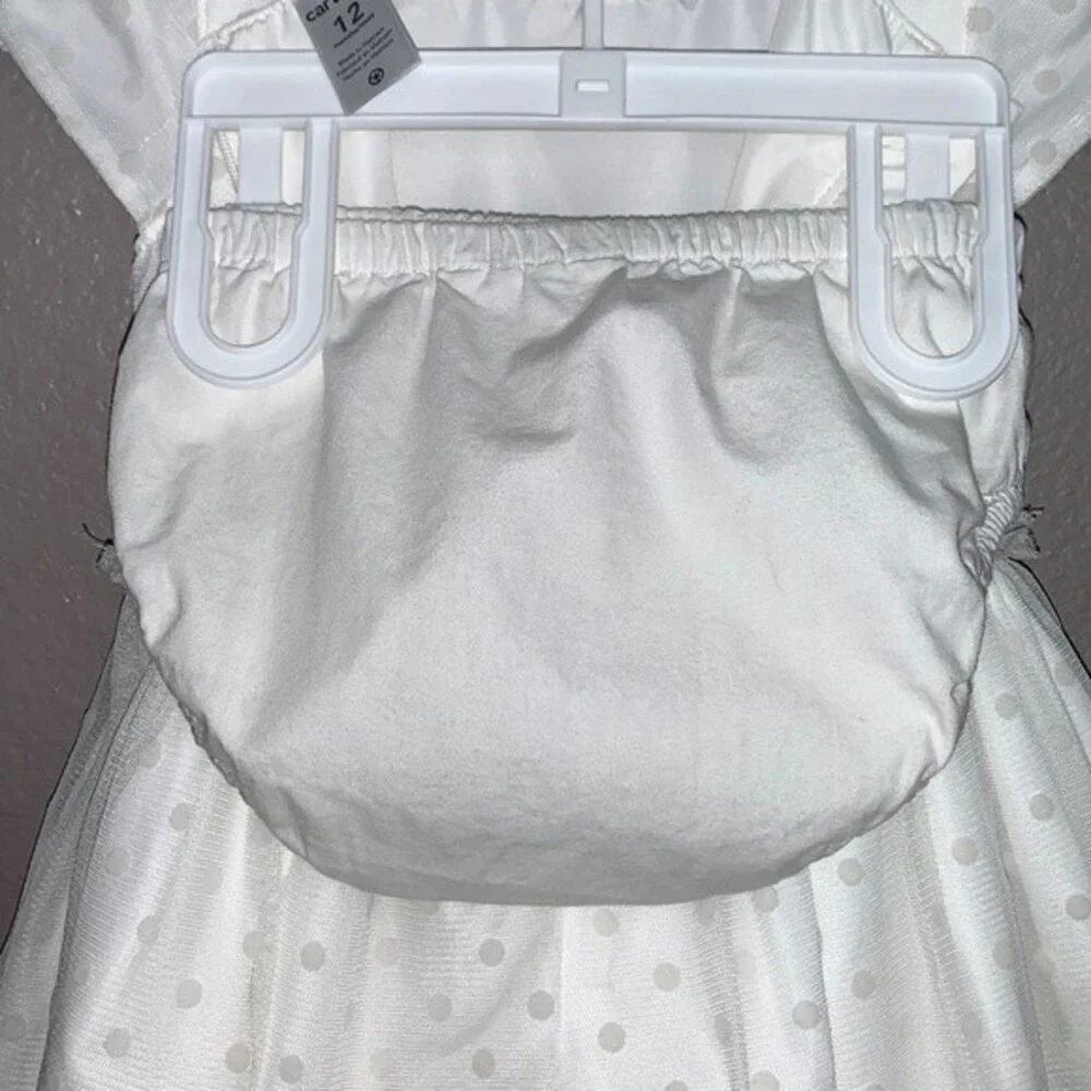 Carter’s Baby girl 12 month ivory dress 2pc